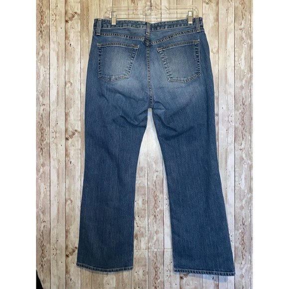 Women's GAP Denim Stretch Bootcut Blue Jeans Size 12 Medium Wash - Picture 5 of 12